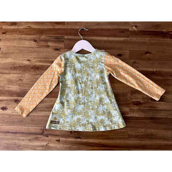 Matilda Jane Secret Fields Cottonwood Blossoms Knit Floral Long Sleeve Green Tee - Picture 6 of 6